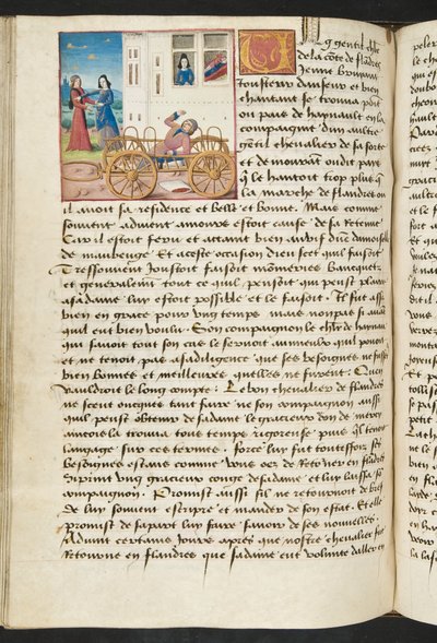 MS Hunter 252 122v oldal Cent Nouvelles Nouvelles, 1461-62 körül alkotó: French School