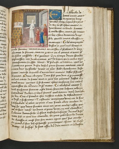 MS Hunter 252 130r oldal a száz új hírből, c.1461-62 alkotó: French School