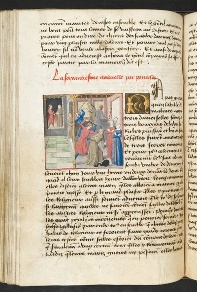 MS Hunter 252 132v oldal Cent Nouvelles Nouvelles, 1461-62 körül alkotó: French School