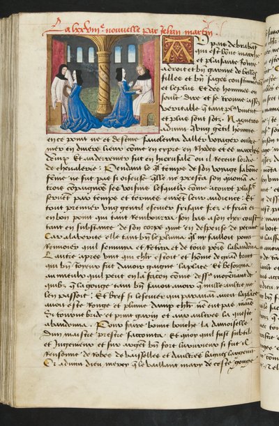 MS Hunter 252 165v oldal Cent Nouvelles Nouvelles, 1461-62 körül alkotó: French School
