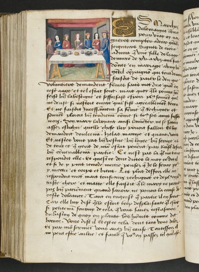 MS Hunter 252 168v oldal Cent Nouvelles Nouvelles, 1461-62 körül alkotó: French School