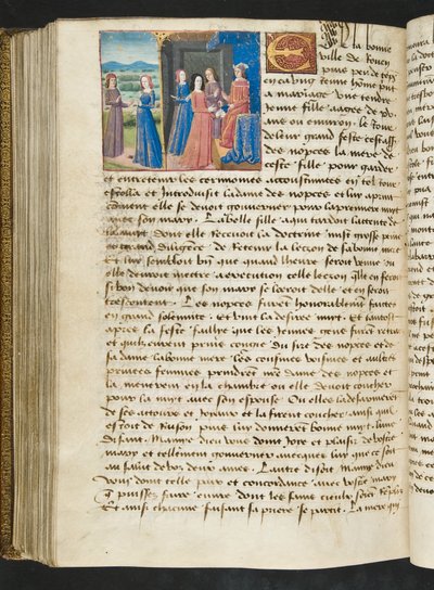 MS Hunter 252 177v oldal Cent Nouvelles Nouvelles, 1461-62 körül alkotó: French School