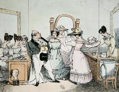 "Asszonyom a feleségem és nem a lányom" metszet: Bernard, 1820-30 körül (színes litó) alkotó: French School