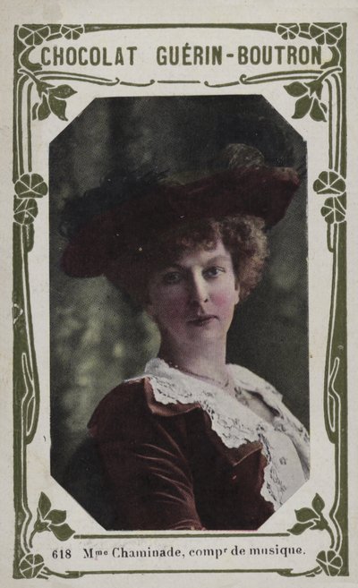 Madame Chaminade, zeneszerző (színes fotó) alkotó: French School
