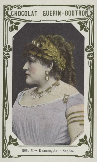 Madame Krauss, Sapphóban (színes fotó) alkotó: French School