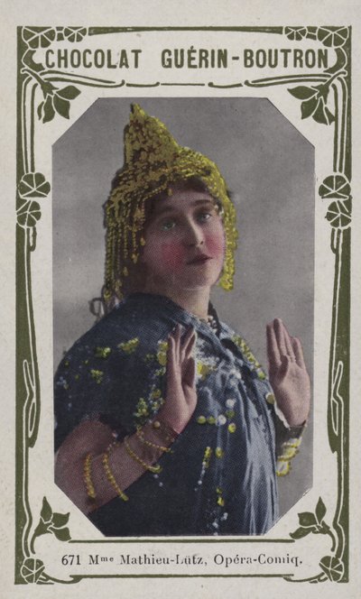 Madame Mathieu-Lutz, Opera-Comique (színes fotó) alkotó: French School