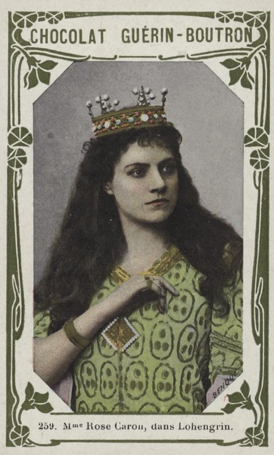 Madame Rose Caron, Lohengrinben (színes fotó) alkotó: French School