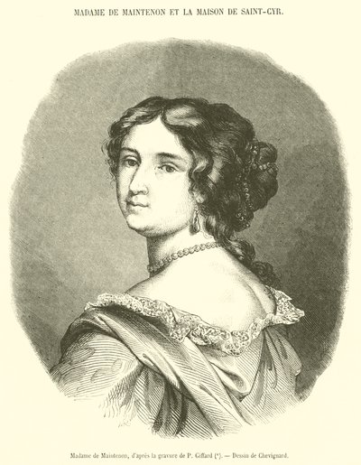 Madame de Maintenon (metszet) alkotó: French School