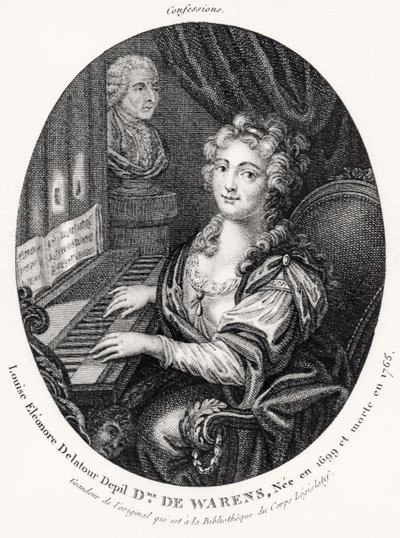 Madame de Warens, 1789 körül (metszet) alkotó: French School