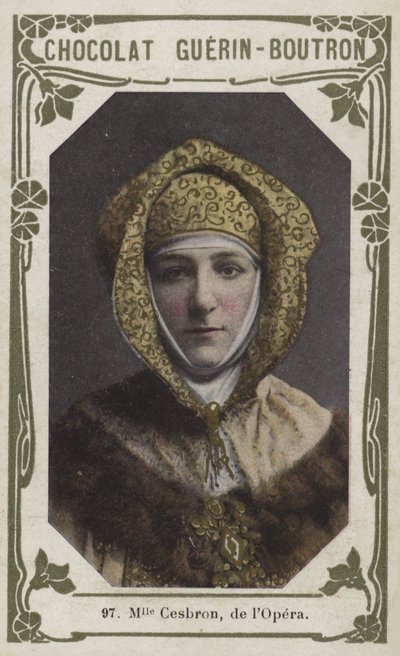 Mademoiselle Cesbron, de lOpera (színes fotó) alkotó: French School