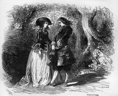 Mademoiselle de Pons 1653 körül találkozott fiatal szeretőjével, Malicorne-nal. Dr. Th. „A prostitúció és a kicsapongás története a világ összes népe között az ókortól napjainkig” című vésése. -F. Debray. 1879. alkotó: French School