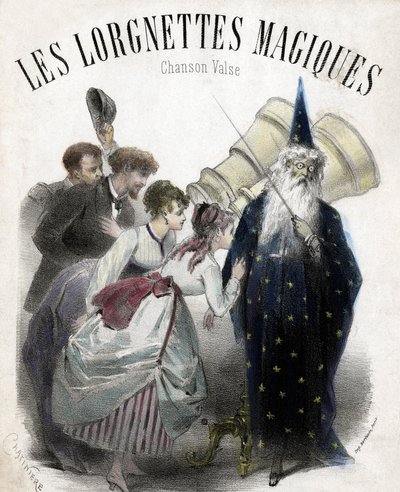 Varázslatos lornettek, dal népszerű keringőre. Litográfia alkotó: French School