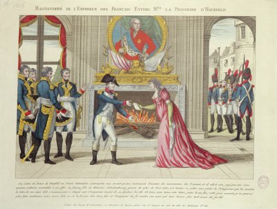 Napóleon császár nagylelkűsége Hatzfeld hercegnőjével szemben, 1806 alkotó: French School