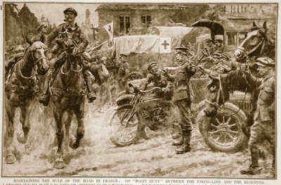 Az utak uralmának fenntartása Franciaországban: pontszolgálatban a lővonal és a tartalékok között, 1914-1919 alkotó: French School