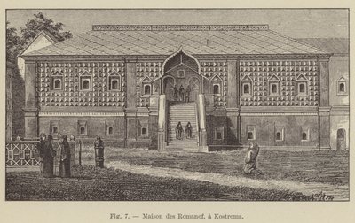 Romanoffok háza, Kostroma (metszet) alkotó: French School