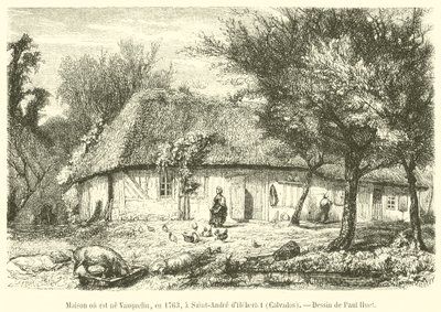 Ház, ahol Vauquelin 1763-ban született Saint-Andre d