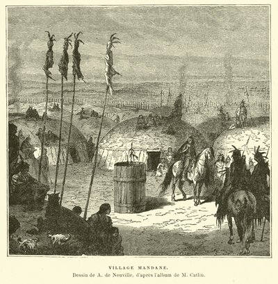 Mandan falu, Észak-Amerika alkotó: French School