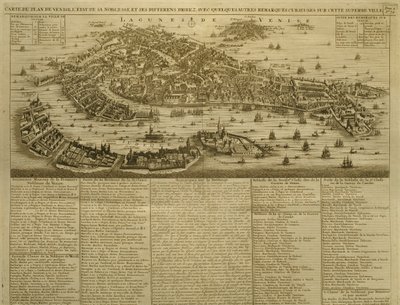 Velence térképe, H. Chatelain adta ki Amszterdamban, 1728 alkotó: French School