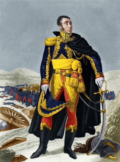 Marechal de Grouchy (színes metszet) alkotó: French School