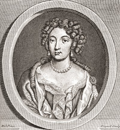 Marie Angélique de Scorailles, 1661 1681. Francia nemesasszony és XIV. Lajos sok szeretőjének egyike. Az 1908-ban megjelent Les Heures Libresből. alkotó: French School
