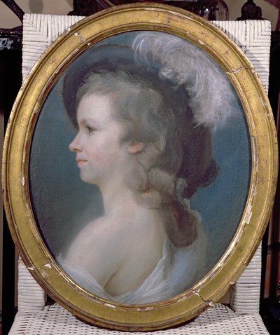 Marie Anne Paulze (1758-1836) fiatal lányként alkotó: French School