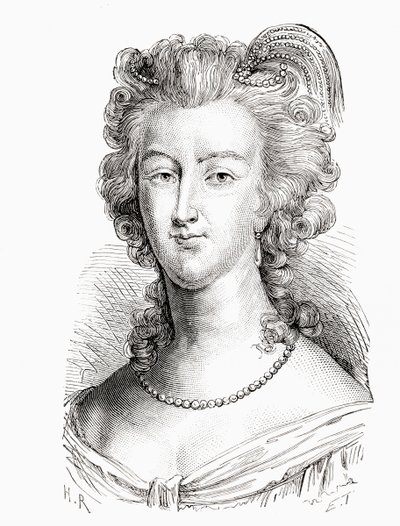 Marie Antoinette, Franciaország történelméből, megjelent 1880 körül alkotó: French School