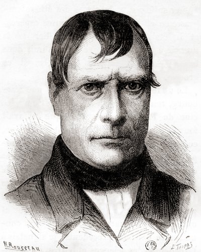 Marie Jean Pierre Flourens, a "Les Merveilles de la Science"-ből, megjelent 1870 körül (litho) alkotó: French School