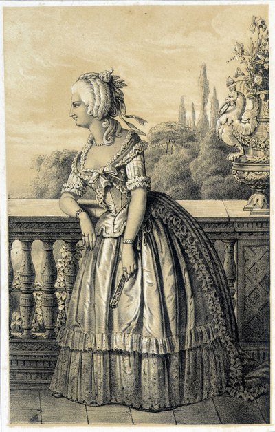 Marie Therese de Savoie Carignan (1749-1792), Lamballe hercegnője - Albert Maurin „A francia forradalom történelmi galériájában”, szerk. Párizs 1843 alkotó: French School