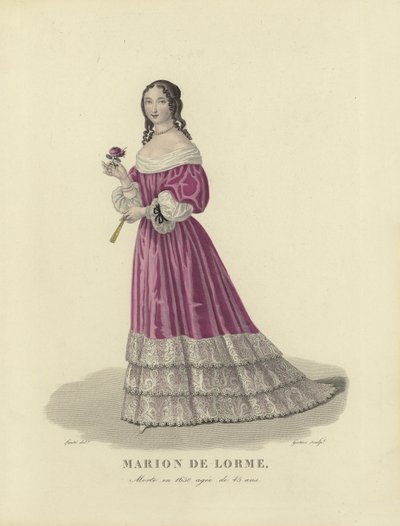 Marion de Lorme francia udvarhölgy alkotó: French School