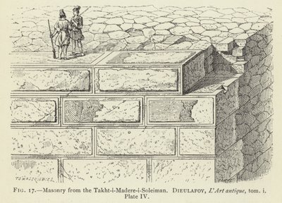 Falazat a Takht-i-Madere-i-Soleimanból alkotó: French School