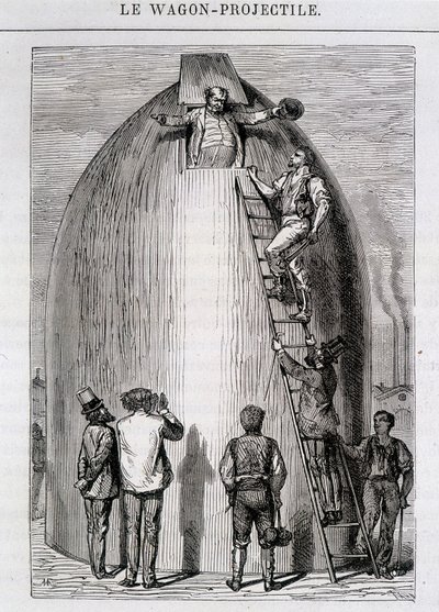 Maston meghízott – Jules Verne A Földtől a Holdig című művében alkotó: French School