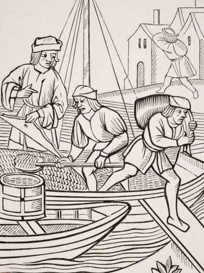 Sómérés az „Ordonnances de la Prevoste des Marchands de Paris” 1500-as fametszete nyomán Paul Lacroix (1806-84) „Le Moyen Age et La Renaissance” című művéből, 1847-ben. alkotó: French School