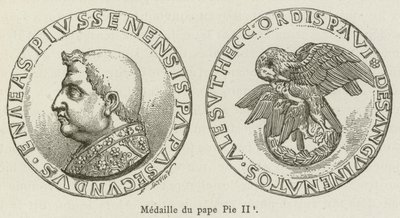 Pius pápa érme (metszet) alkotó: French School