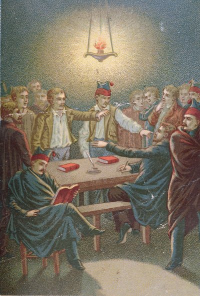 A Carbonari találkozója, 1815-30 alkotó: French School