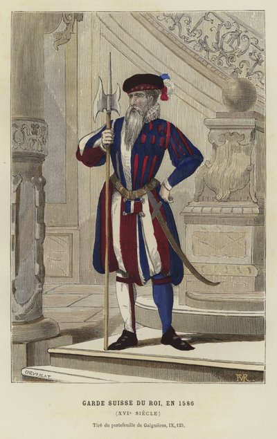 A Kings Swiss Guard tagja, Franciaország, 1596 alkotó: French School