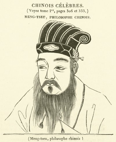 Meng-tzu, kínai filozófus (metszet) alkotó: French School