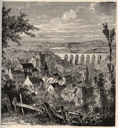 Meudon - Hauts-de-Seine megye - „” PATRIE” vésés” – LEÍRÁS PECTURESSE DE LA FRANCE EN 6 KÖTET – LUCIEN HUARD – 19. század vége alkotó: French School