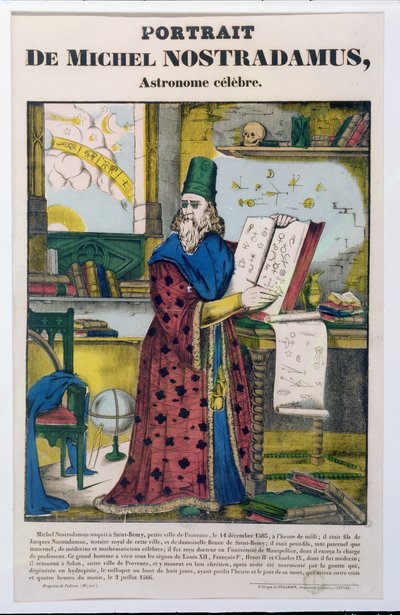 Michel Nostradame (Nostradamus) (1502-66) 1840 körül alkotó: French School