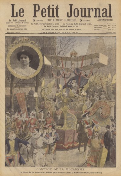 Párizsi pünkösdi körmenet (színes litográfia) alkotó: French School