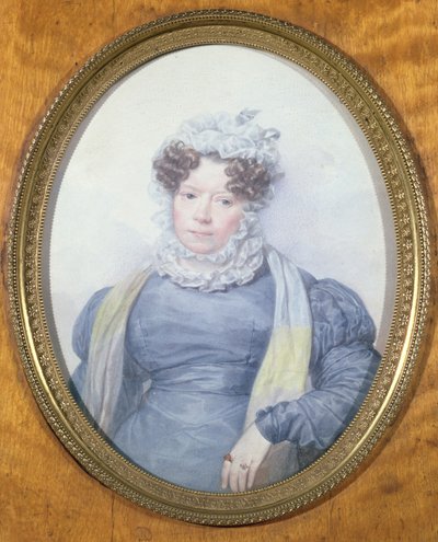Madame Swetchine (1782-1857) miniatűr portréja (wc papíron) alkotó: French School