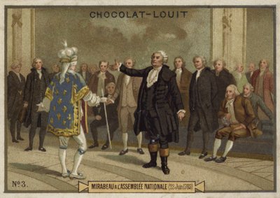 Mirabeau a nemzetgyűlésen, 1789. június 23-án alkotó: French School