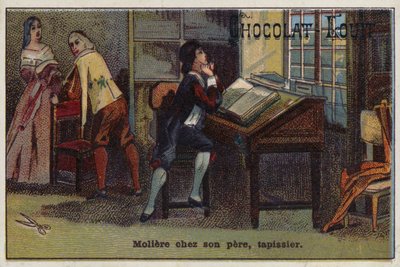 Moliere francia drámaíró apja, kárpitos házában alkotó: French School