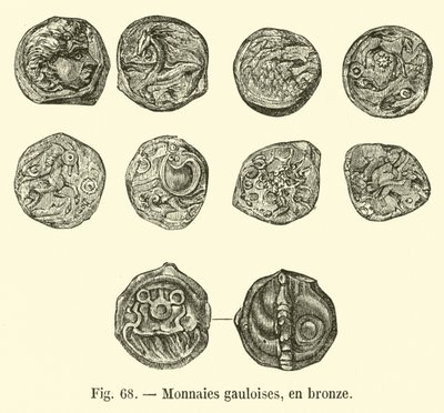 Gall érmék, bronzban (metszet) alkotó: French School