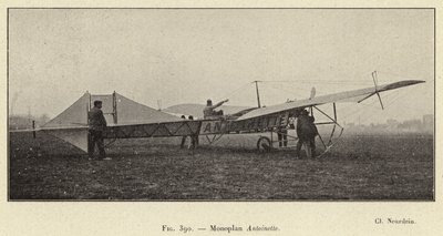 Monoplan Antoinette (metszet) alkotó: French School