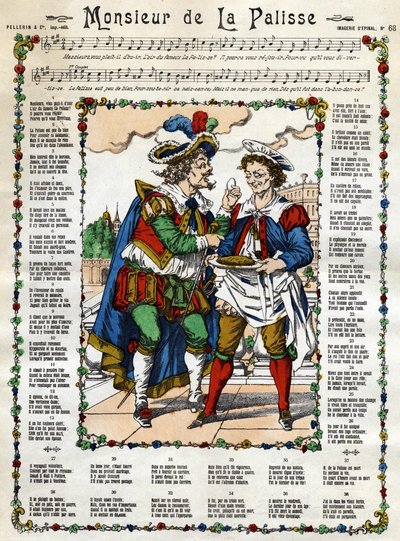 Monsieur de la Palisse. századi Epinal képe alkotó: French School