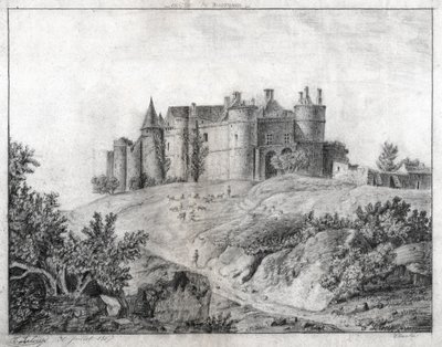 Montargis kastély. (rajz alkotó: French School