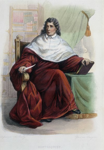 Montesquieu – Ed. Mennechetben, "" Le Plutarque francais "" alkotó: French School