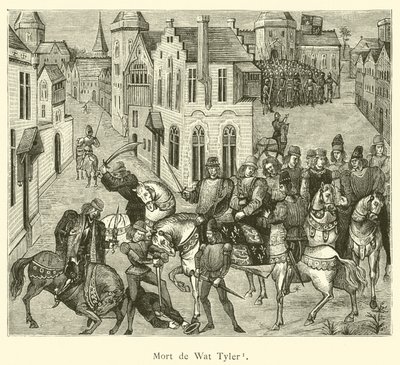 Mort de Wat Tyler (metszet) alkotó: French School