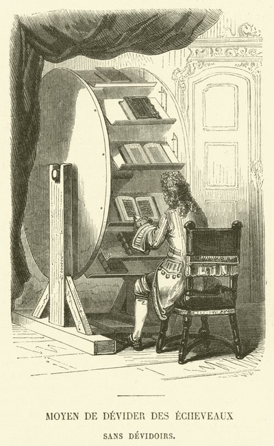 A gombolyagok adagolási módjai adagolók nélkül (gravírozás) alkotó: French School