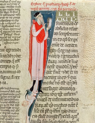 Ms 2046 Egy orvos, aki tanít, Hippokratész aforizmáiból (Kr. e. 460-kb. 377), Claudius Galenus (kb. 130-kb. 201) kommentárjával alkotó: French School